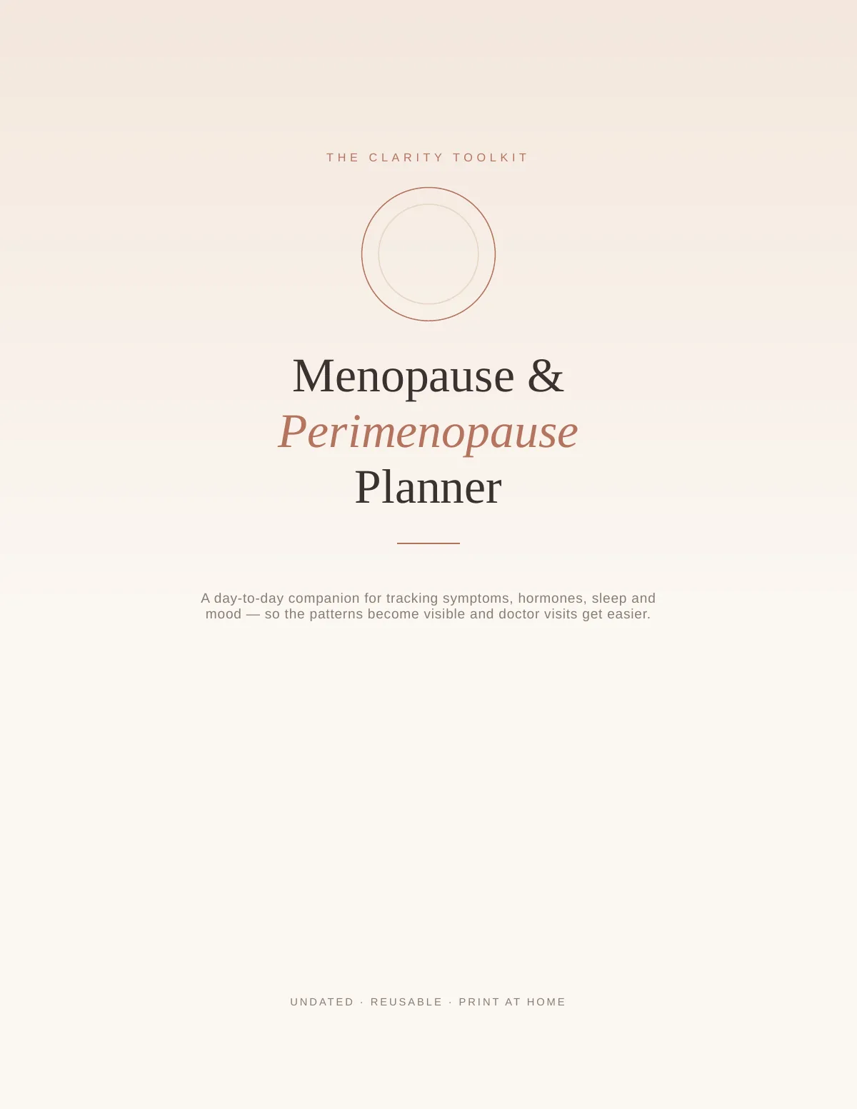 Cover of the Menopause Complete Toolkit printable