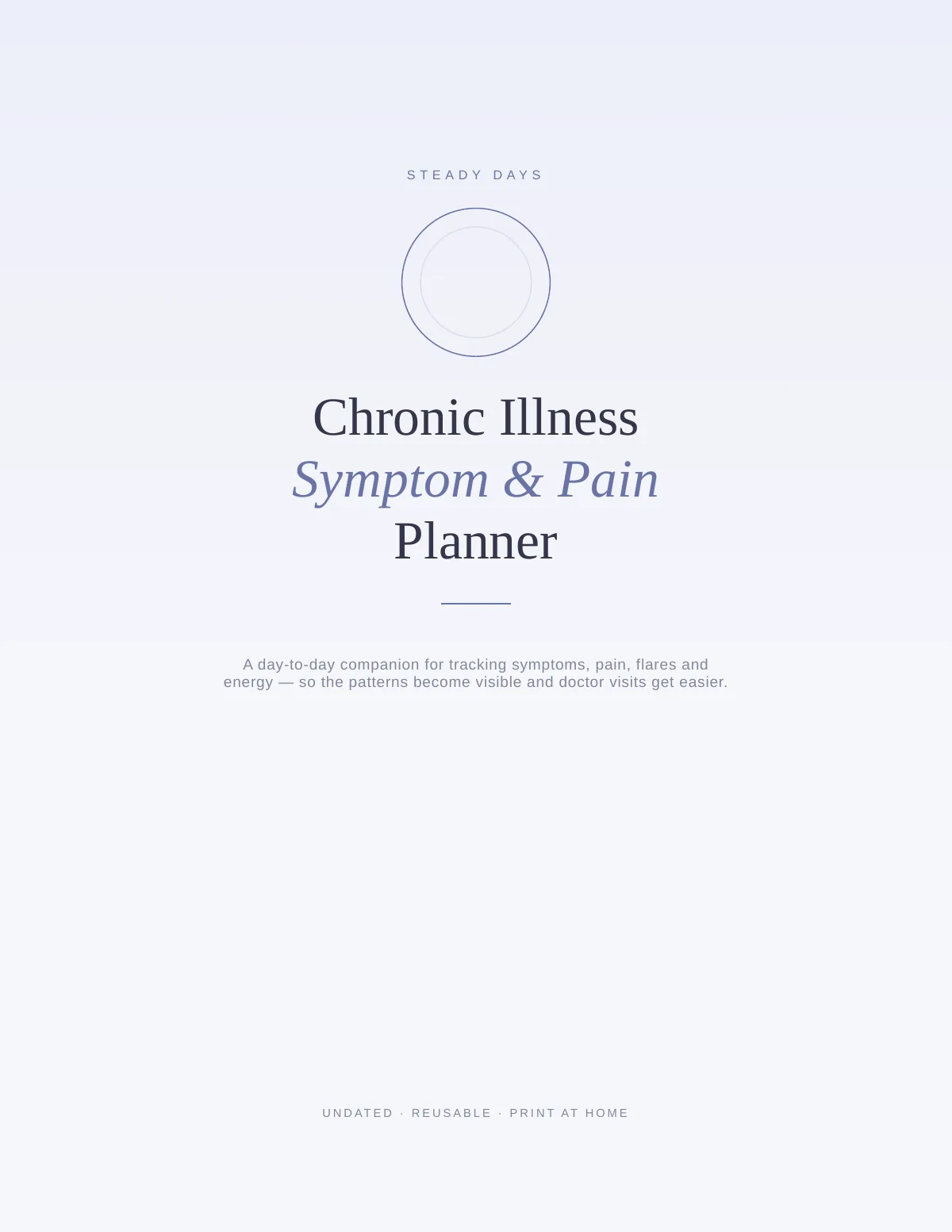 Cover of the Chronic Illness Complete Toolkit printable