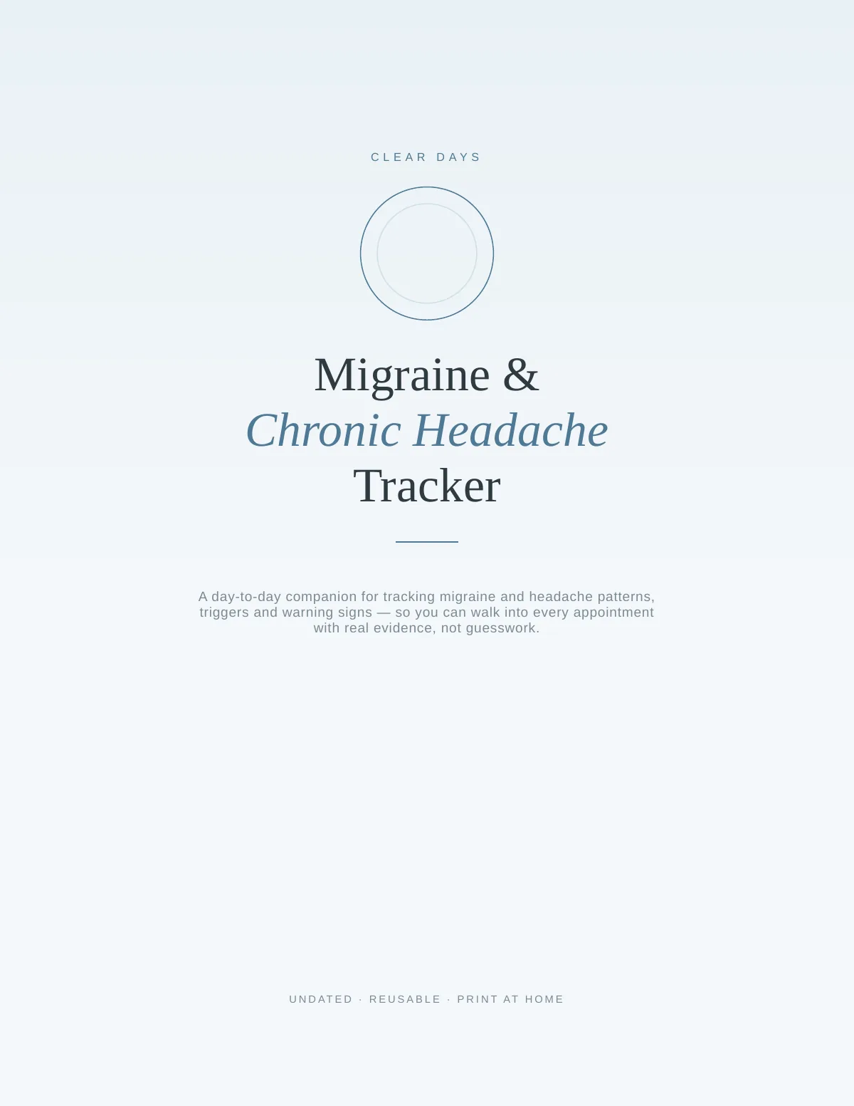 Cover of the Migraine & Headache Complete Toolkit printable